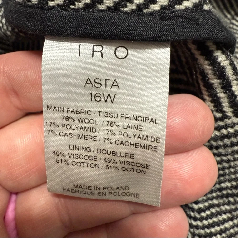 IRO Herringbone Wool Cashmere Blend Harringbone Jacket - Picture 8 of 11